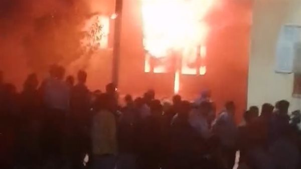 حريق بعقار سكنى