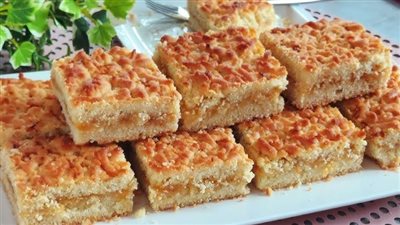 حلوى شيك| طريقة عمل حجار القلعة للشيف عمر.. المبروشة السورية 