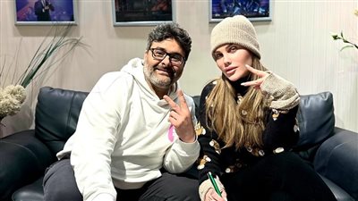 نيكول سابا تصور كليب أولى أغنيات ألبومها الجديد بالجونة