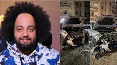 السيارة تهشمت.. نجاة الموزع الموسيقي عمرو الخضري من حادث سير