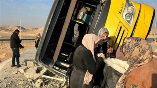 حادث انحراف أتوبيس