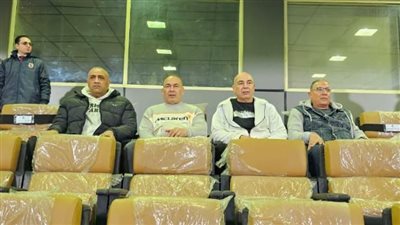 جهاز منتخب مصر بقيادة التوأم حسن يحضر مباراة الأهلي وغزل المحلة