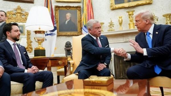  العاهل الأردني وترامب
