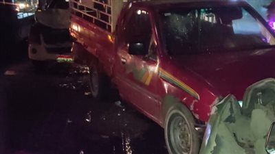 إصابة 7 أشخاص إثر حادث تصادم عدد من السيارات في أسوان