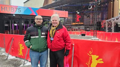 حسين فهمي يعلن من برلين تعيين محمد طارق مديرًا فنيًا لمهرجان القاهرة السينمائي