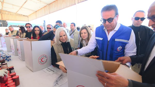 جانب من إطلاق قافلة