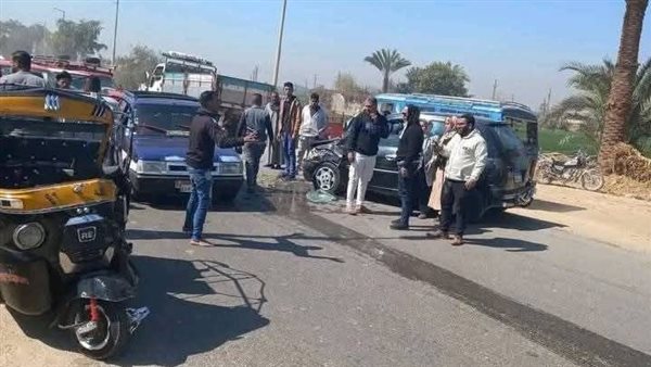 تصادم ملاكي وميكروباص