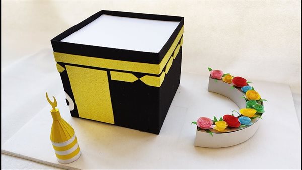 طريقة عمل مجسم الكعبة