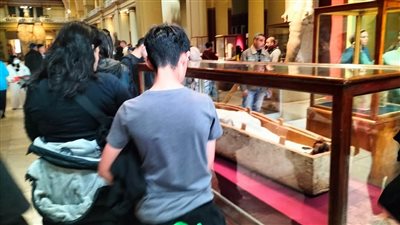 لمشاهدة المومياء الصارخة.. إقبال كبير من السائحين على زيارة المتحف المصري بالتحرير| صور 