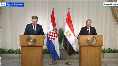رئيس الوزراء: توافق بين مصر وكرواتيا بشأن الحل الدائم والعادل للقضية الفلسطينية