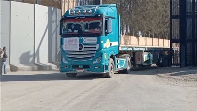 وصول قافلة المساعدات الإنسانية لدعم أهالي غزة.. والمحافظ: التزمنا بدورنا التاريخي في مساندة الشعب الفلسطيني