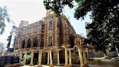 الآثار تعلن عودة الترميم الأثري لقصر الشناوي بالمنصورة.. صور