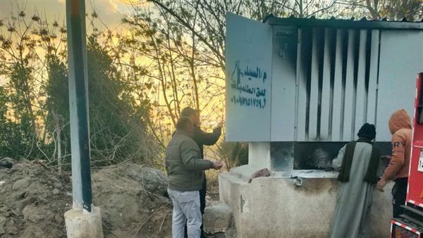 حريق محول كهرباء