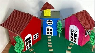 طريقة عمل بيت من الكرتون للأطفال كبير في 13 خطوة فقط.. عززي خيال طفلك