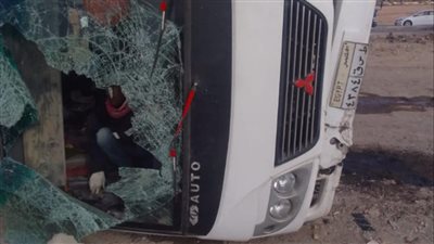 انقلاب أتوبيس بطريق عتاقة في السويس وإصابة 10 أشخاص 