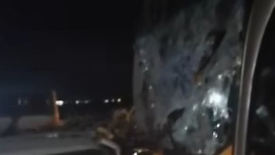 إصابة شخصين في حادث تصادم أتوبيس وسيارة نقل ببورسعيد