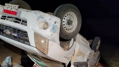 وفاة شخصين في انقلاب سيارة ربع نقل على طريق الطور - شرم الشيخ