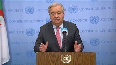 الأمين العام للأمم المتحدة: نرفض تهجير سكان غزة.. ونتواصل مع الأطراف في ليبيا لإنهاء النزاعات المسلحة