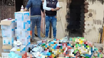 ضبط أدوية بيطرية وسلع غذائية داخل مخازن دون ترخيص في البحيرة