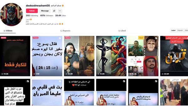 قناة على التيك توك