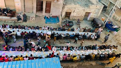 رئيس مركز طامية يشارك في الإفطار الجماعي بقرية الروبيات بالفيوم | صور