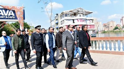 محافظ الدقهلية ومدير الأمن يتفقدان موقع ميل مركب 