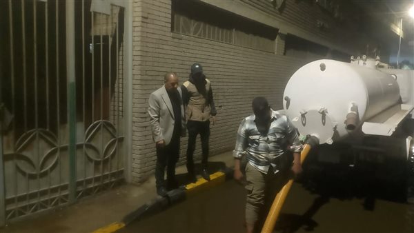 جهود عمليات شفط مياه