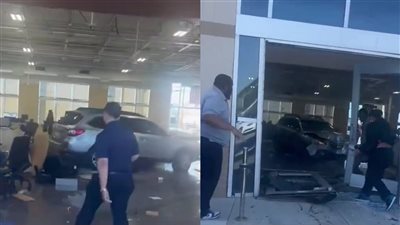 8 إصابات وشخصان في حالة حرجة.. عميل غاضب يقتحم معرض سيارات ويدهس الموظفين بكاليفورنيا 