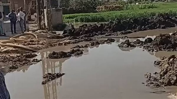 تسريب مياة بموقع