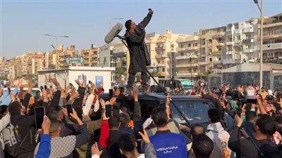 محمد رمضان يستكمل تصوير برنامجه مدفع رمضان بأكتوبر وسط زحام جماهيري |بث مباشر 