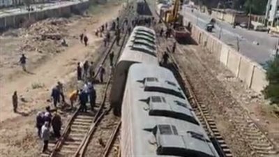 خروج عربة قطار طنطا - الإسكندرية عن مسارها.. ومصدر: لم يسفر عن إصابات| بث مباشر