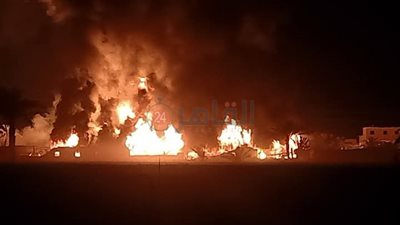 بسبب انفجار أسطوانات الغاز.. السيطرة على حريق في مزرعة دواجن بالفيوم