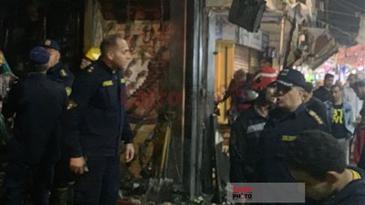 السيطرة على حريق هائل في منطقة تجارية ببورسعيد