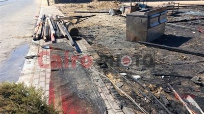 حريق يلتهم خيمة رمضانية على كورنيش السويس | بث مباشر