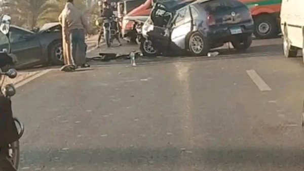 حادث تصادم بقرية