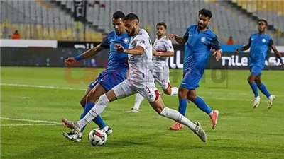 سموحة يتقدم على الزمالك بهدفين في الشوط الأول بربع نهائي كأس مصر |بث مباشر 