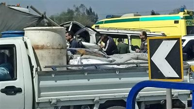 ننشر أسماء مصابي حادث انقلاب ميكروباص بعد اصطدامه بالحاجز الخرساني بالغربية 