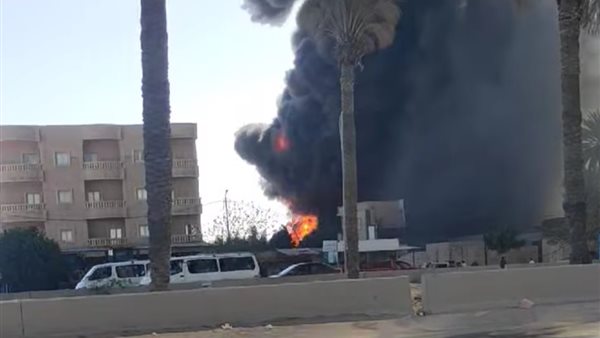 حريق مخزن كابلات