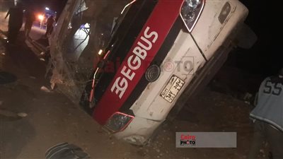 ننشر أسماء المصابين في حادث انقلاب أتوبيس الواحات