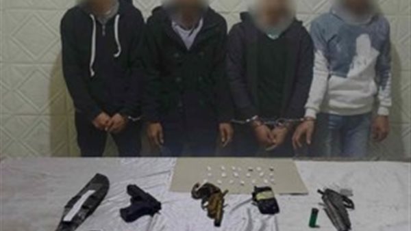 المتهمين والمضبوطات