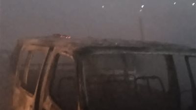 السيطرة على حريق بجراج في القليوبية.. وانتداب المعمل الجنائي | صور