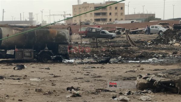 حريق جراج الخصوص