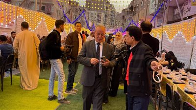 تسع 5 آلاف مواطن.. تنظيم أكبر مائدة إفطار جماعي في الخصوص بالقليوبية