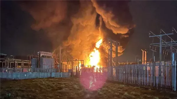  حريق وإغلاق مطار