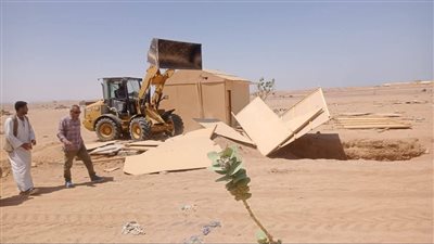 حملة لإزالة التعديات على أراضي الدولة في حلايب| صور