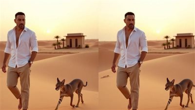 القصة الكاملة لـ هجوم الإعلام العبري على دياب بعد نشره صورة له بـ AI مع الوشق المصري