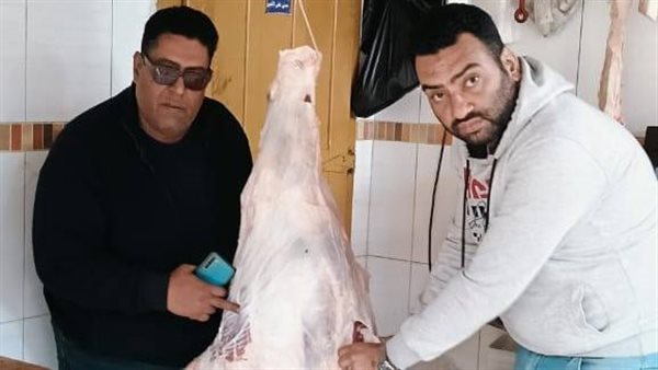 جانب من اللحوم المضبوطة