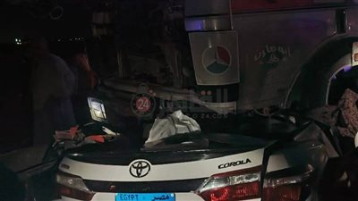 ننشر أسماء الـ3 ضحايا بحادث تصادم سيارتين في المنيا