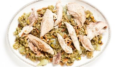 وجبة متكاملة| طريقة تحضير فريكة بالدجاج وحمص بالطحينة لإفطار اليوم 28 من رمضان 2025