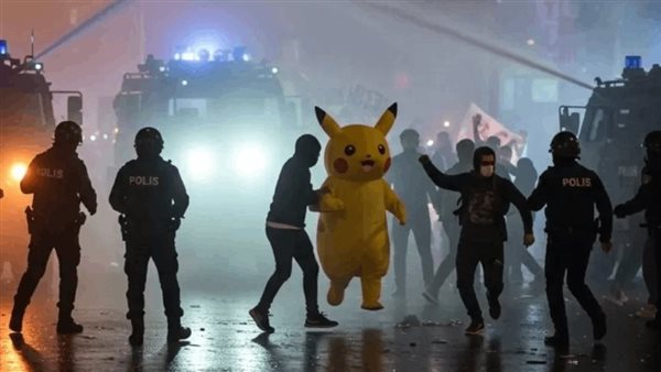 بيكاتشو في مظاهرات